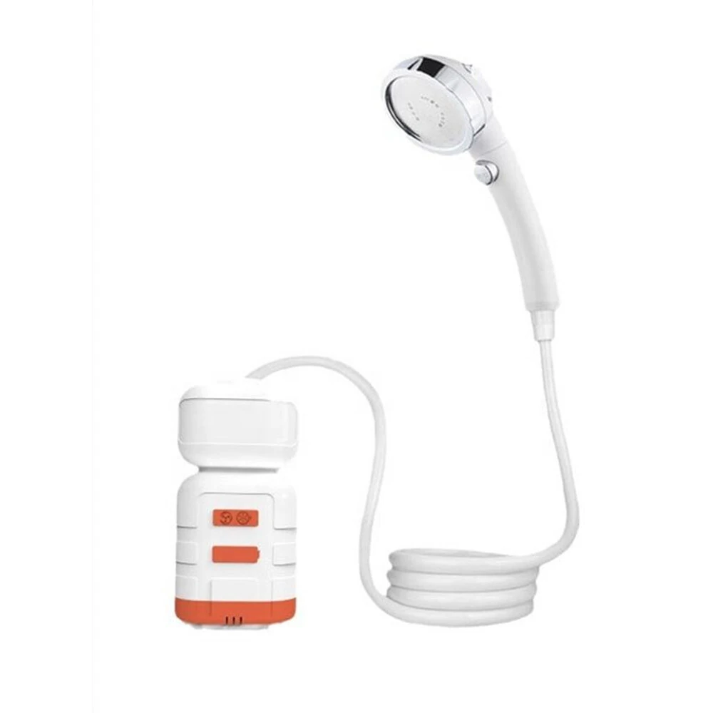IPRee Outdoor Shower Pump Dormitory Camping Portable 2-in-1 Electric Shower Emergency Lighting Portable Camping Shower (image for) IPRee Outdoor Shower Pump Dormitory Camping Portable 2-in-1 Electric Shower Emergency Lighting Portable Camping Shower